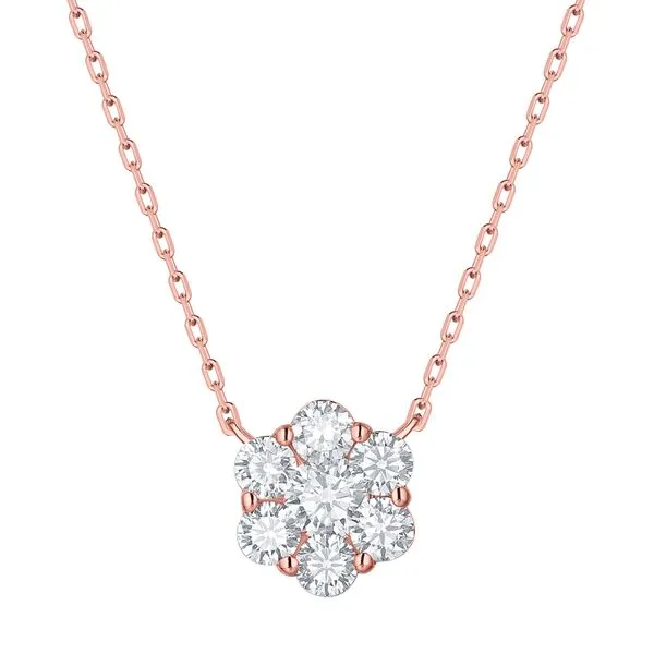 Lab Grown Diamond Flower Necklace Mystique Jewelers Alexandria, VA
