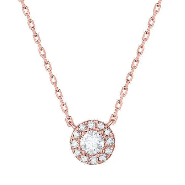 Lab Grown Diamond Halo Necklace Mystique Jewelers Alexandria, VA