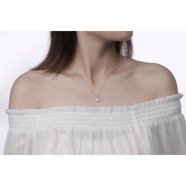 Lab Grown Diamond Solitaire Pendant Image 2 Mystique Jewelers Alexandria, VA