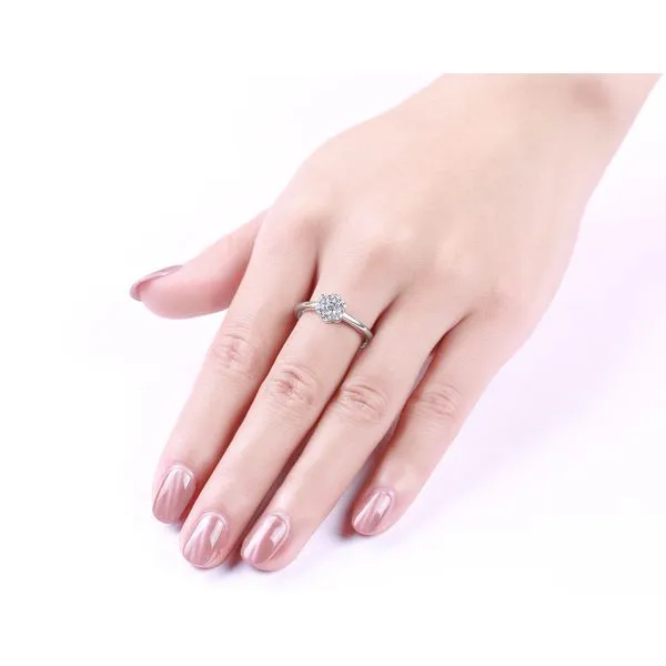 Lab Grown Diamond Flower Ring Image 2 Mystique Jewelers Alexandria, VA