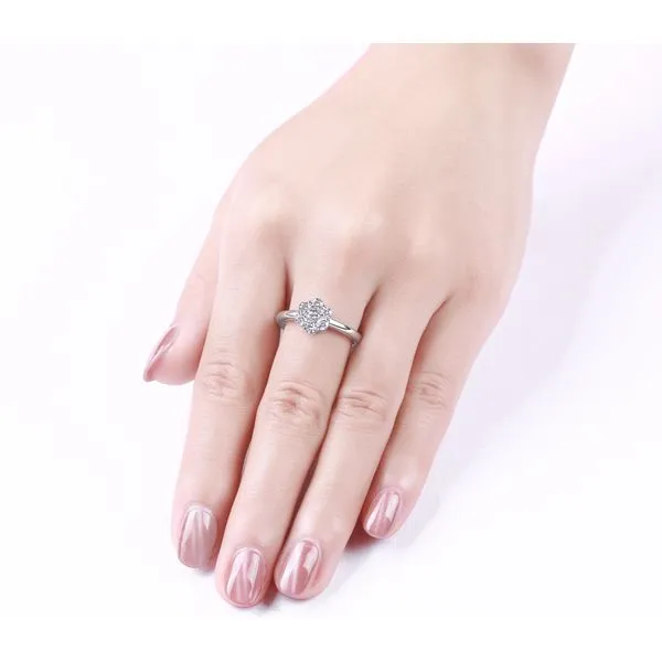 Lab Grown Diamond Flower Ring Image 2 Mystique Jewelers Alexandria, VA