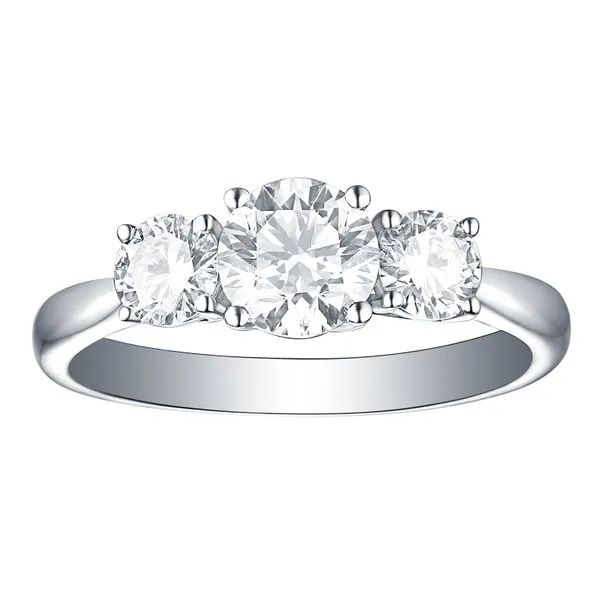 Lab Grown Diamond Three-Stone Ring Mystique Jewelers Alexandria, VA