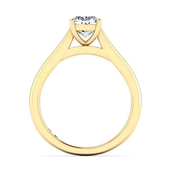 Cushion Lab Grown Diamond Solitaire Engagement Ring Image 3 Diamonds Direct St. Petersburg, FL