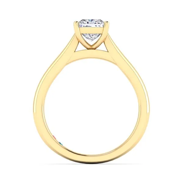 Princess Lab Grown Diamond Solitaire Engagement Ring Image 3 Diamonds Direct St. Petersburg, FL