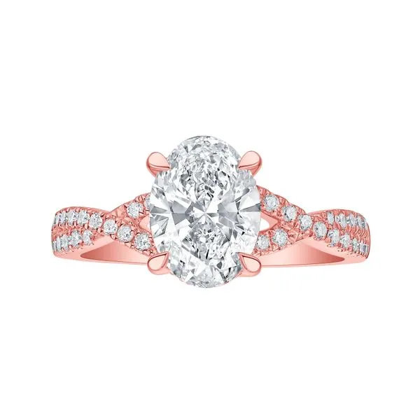 Oval Lab Grown Diamond Solitaire Dream Hidden Halo Bridal Ring Mystique Jewelers Alexandria, VA