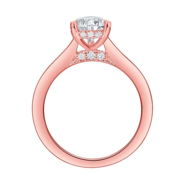 Pear Lab Grown Diamond Solitaire Oui Hidden Halo Bridal Ring Image 2 Clater Jewelers Louisville, KY
