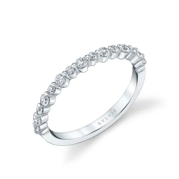 Women's Dainty Alternating Shared Prong Wedding Band Fairfield Center Jewelers Fairfield, CT