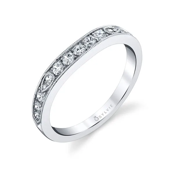 Women's Vintage Inspired Wedding Band with Milgrain Detailing Diamond Showcase Longview, WA