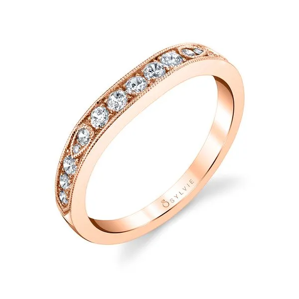 Women's Vintage Inspired Wedding Band with Milgrain Detailing Diamond Showcase Longview, WA