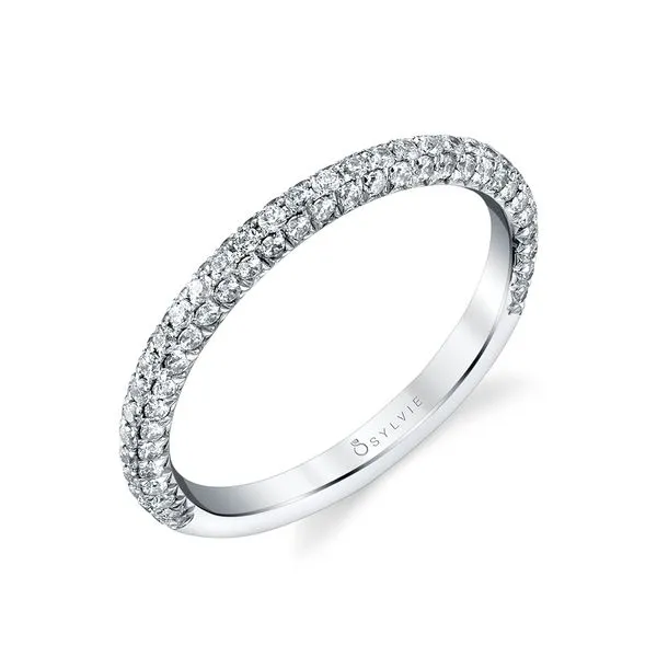Women's Classic Pave Wedding Band - Jayla Diamond Showcase Longview, WA