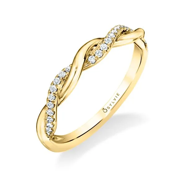 Women's Modern Diamond Spiral Wedding Band - Coralie Diamond Showcase Longview, WA