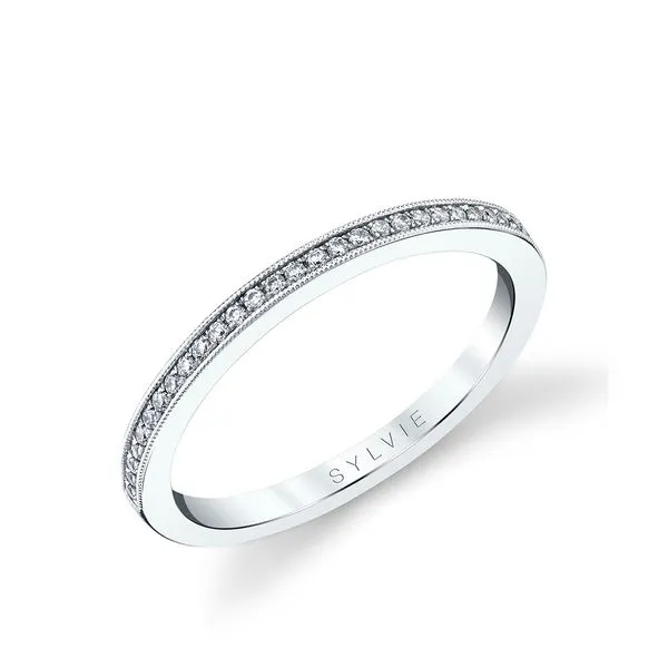 Women's Thin Channel Set Wedding Band - Esmeralda Fairfield Center Jewelers Fairfield, CT