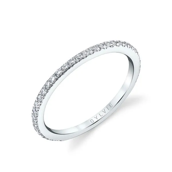 Women's Thin Pave Wedding Band - Steffi Diamond Showcase Longview, WA