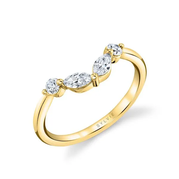 Women's Diamond Curved Wedding Band - Alina Diamond Showcase Longview, WA