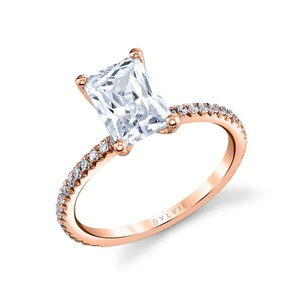 Women's Radiant Cut Classic Engagement Ring - Adorlee Diamond Showcase Longview, WA