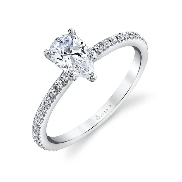 Women's Pear Cut Classic Engagement Ring - Adorlee Diamond Showcase Longview, WA