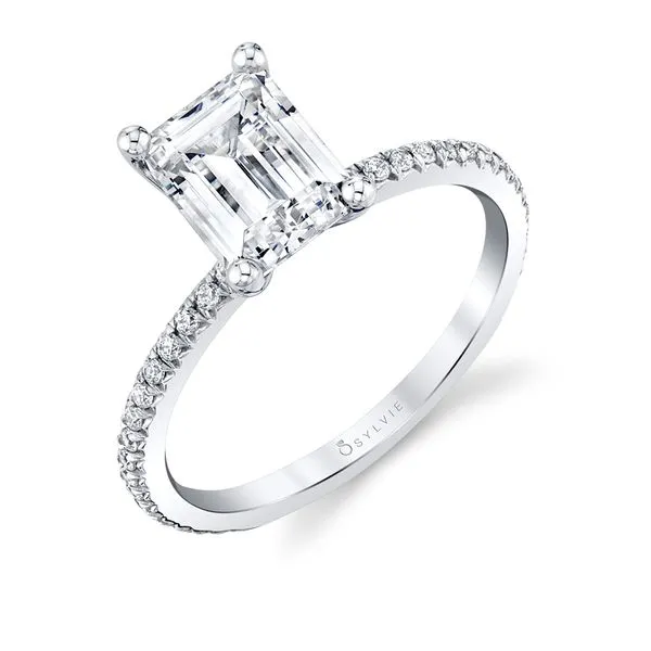 Women's Emerald Cut Classic Engagement Ring - Adorlee Diamond Showcase Longview, WA