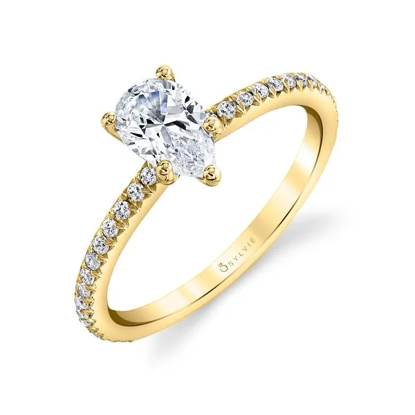 Women's Pear Cut Classic Engagement Ring - Adorlee Diamond Showcase Longview, WA