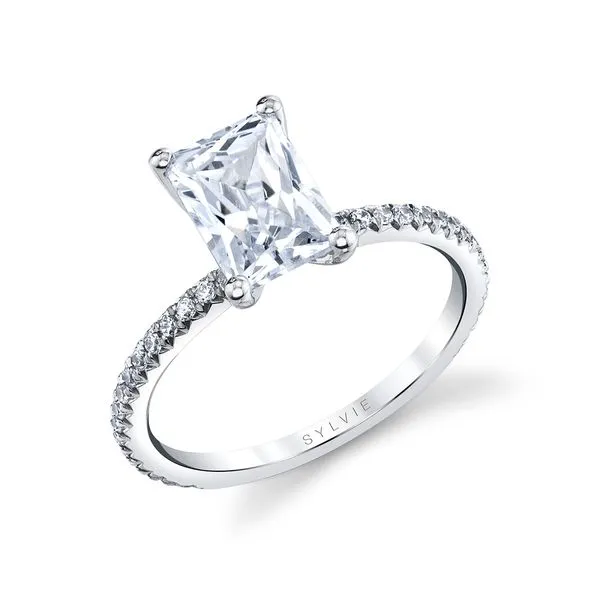 Women's Radiant Cut Classic Engagement Ring - Adorlee Diamond Showcase Longview, WA