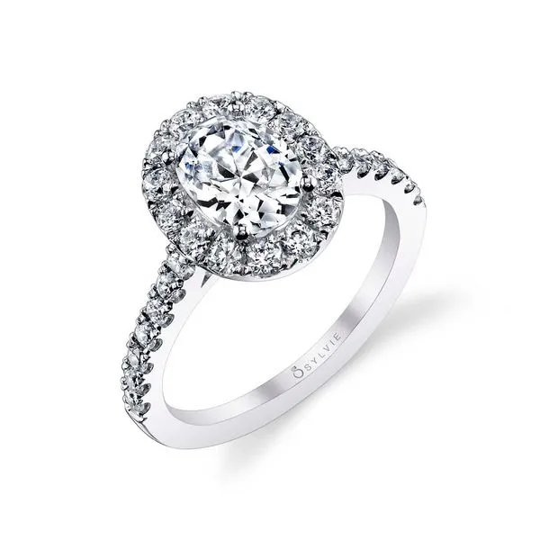 Women's Oval Cut Classic Halo Engagement Ring - Jacalyn Diamond Showcase Longview, WA