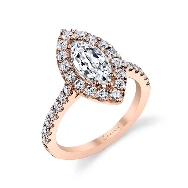 Women's Marquise Cut Classic Halo Engagement Ring - Jacalyn Diamond Showcase Longview, WA