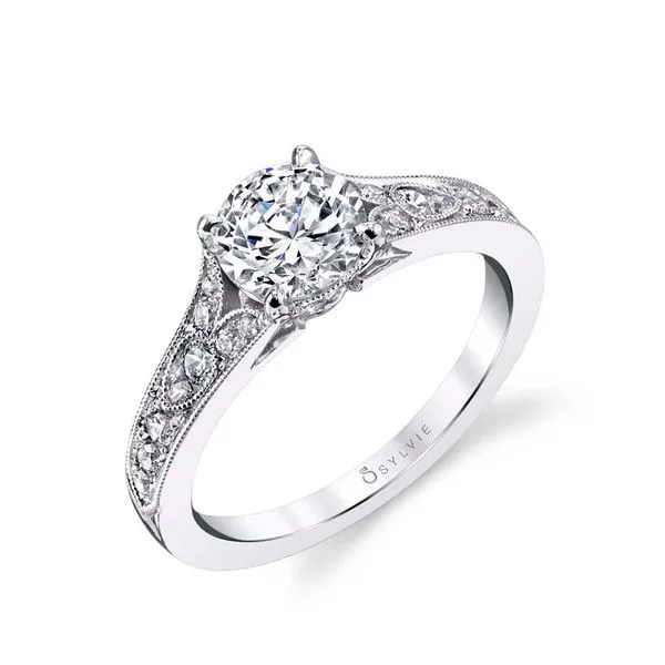 Women's Round Cut Vintage Inspired Engagement Ring - Chereen Diamond Showcase Longview, WA