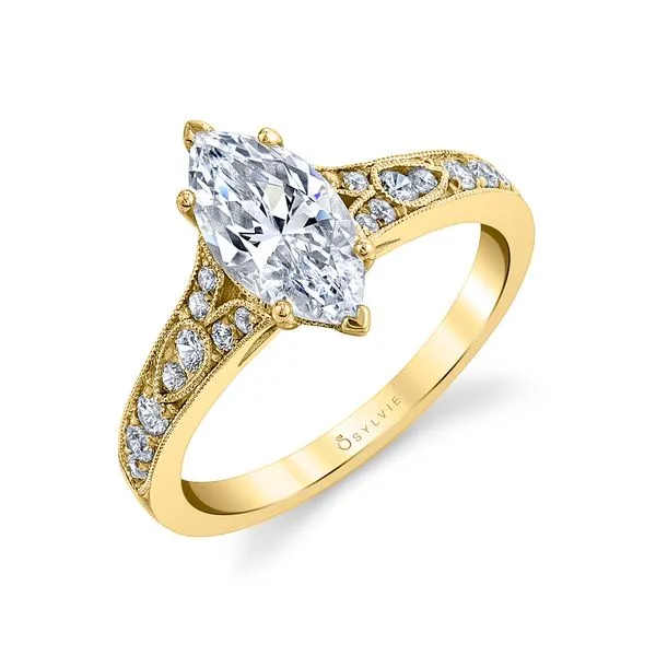 Women's Marquise Cut Vintage Inspired Engagement Ring - Chereen Fairfield Center Jewelers Fairfield, CT