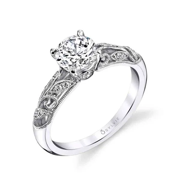 Women's Round Cut Vintage Engagement Ring - Roial Diamond Showcase Longview, WA