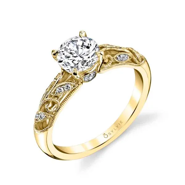 Women's Round Cut Vintage Engagement Ring - Roial Diamond Showcase Longview, WA