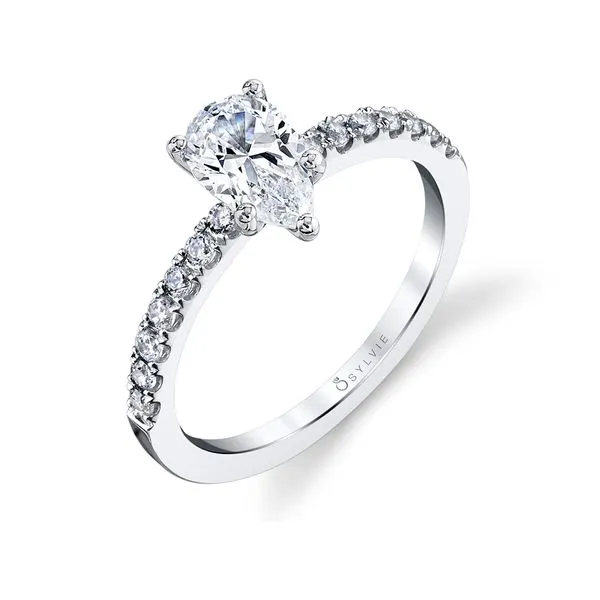 Women's Pear Shaped Classic Engagement Ring - Celeste Diamond Showcase Longview, WA
