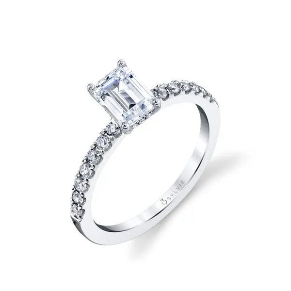 Women's Emerald Cut Classic Engagement Ring - Celeste Diamond Showcase Longview, WA