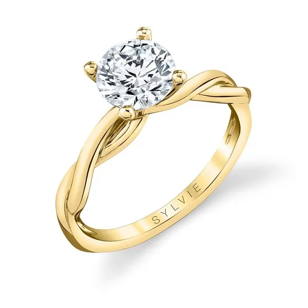 Women's Round Cut Spiral Engagement Ring - Yasmine Diamond Showcase Longview, WA