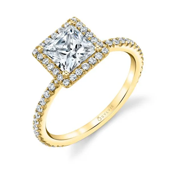 Women's Princess Cut Classic Halo Engagement Ring - Vivian Diamond Showcase Longview, WA
