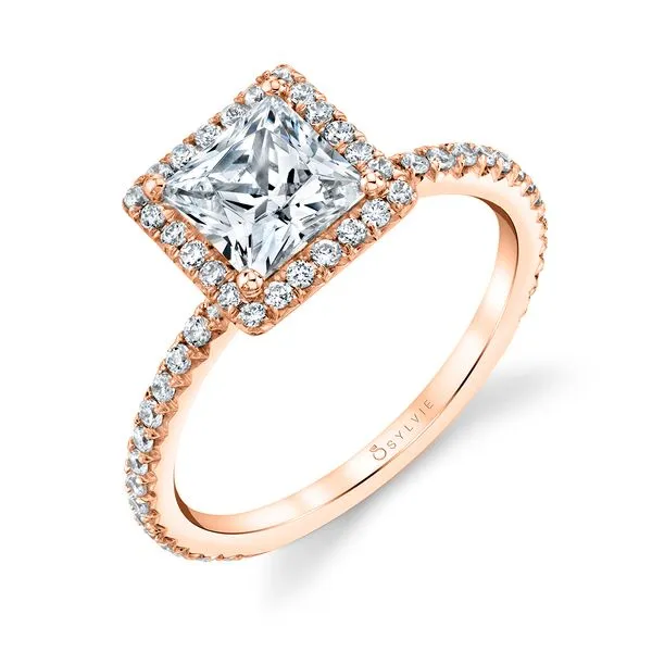 Women's Princess Cut Classic Halo Engagement Ring - Vivian Diamond Showcase Longview, WA