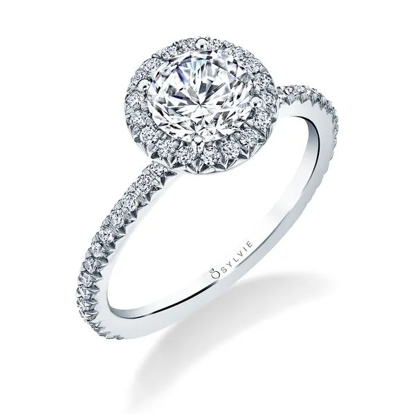 Women's Round Cut Classic Halo Engagement Ring - Vivian Mitchell's Jewelry Norman, OK