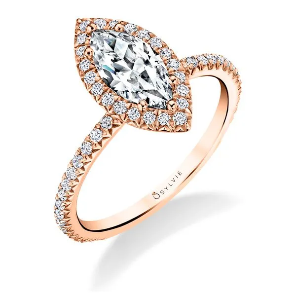 Women's Marquise Classic Halo Engagement Ring - Vivian Diamond Showcase Longview, WA