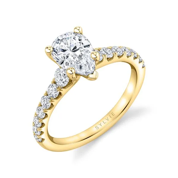 Women's Pear Shaped Classic Engagement Ring - Veronique Diamond Showcase Longview, WA