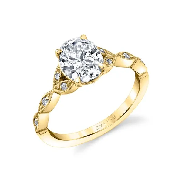 Women's Oval Cut Unique Vintage Engagement Ring - Frederique Diamond Showcase Longview, WA