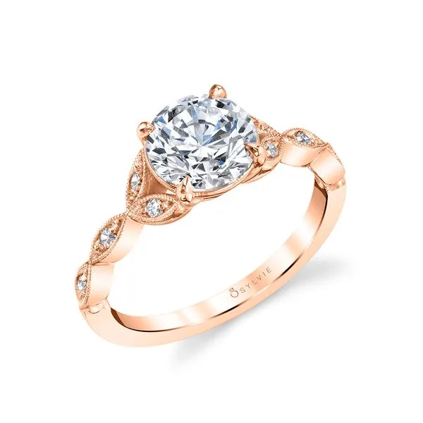 Women's Round Cut Unique Vintage Engagement Ring - Frederique Diamond Showcase Longview, WA