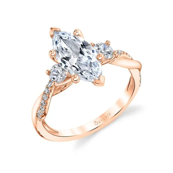 Women's Marquise Cut Three Stone Twist Engagement Ring - Evangeline Diamond Showcase Longview, WA