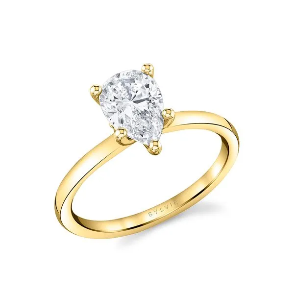 Women's Pear Shaped Solitaire Engagement Ring - Dominique Diamond Showcase Longview, WA