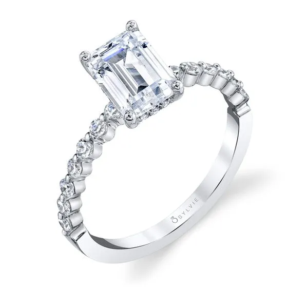 Women's Emerald Cut Classic Engagement Ring - Athena Diamond Showcase Longview, WA