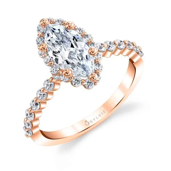 Women's Marquise Cut Classic Halo Engagement Ring - Athena Diamond Showcase Longview, WA