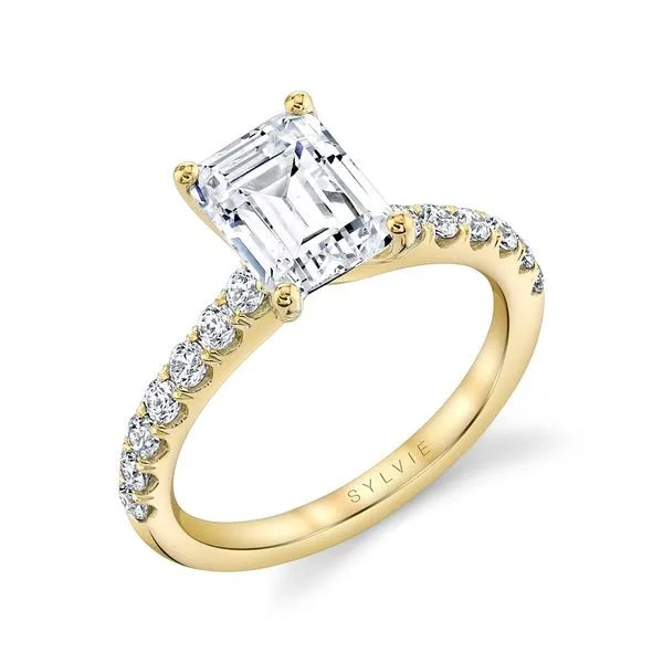 Women's Classic Emerald Cut Engagement Ring - Aimee Mitchell's Jewelry Norman, OK
