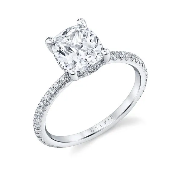 Women's Cushion Cut Classic Engagement Ring - Maryam Diamond Showcase Longview, WA