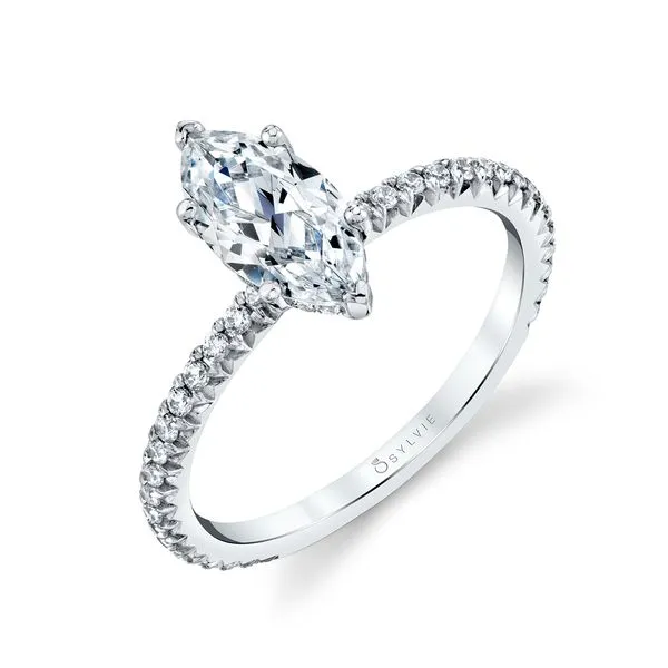 Women's Marquise Cut Classic Engagement Ring - Maryam Stuart Benjamin & Co. Jewelry Designs San Diego, CA