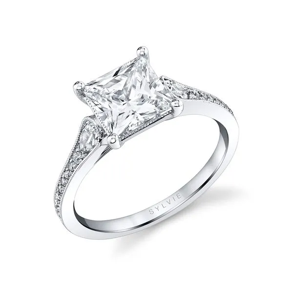 Women's Princess Cut Unique Engagement Ring - Esmeralda Diamond Showcase Longview, WA