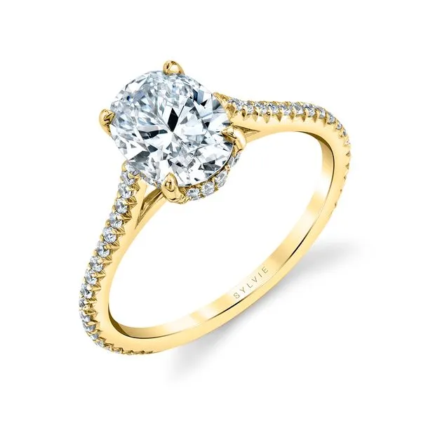 Women's Oval Cut Classic Hidden Halo Engagement Ring - Steffi Diamond Showcase Longview, WA