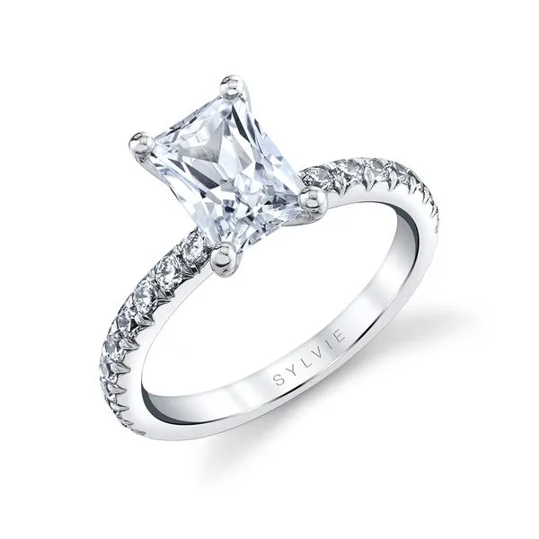 Women's Radiant Cut Classic Engagement Ring - Vanessa Diamond Showcase Longview, WA