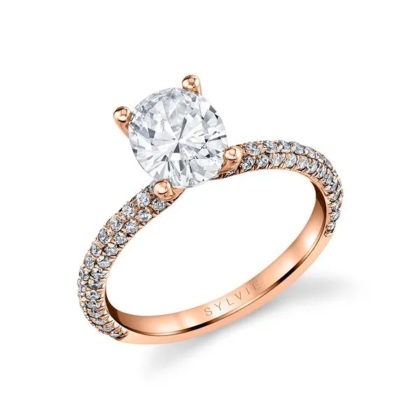 Women's Oval Cut Classic Pave Engagement Ring - Braylin Mitchell's Jewelry Norman, OK